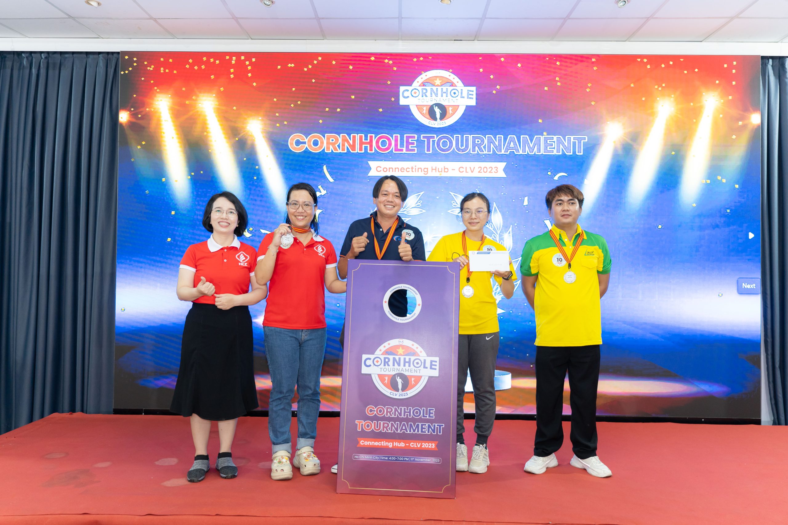 Giải nhì Cornhole Tournament - CLV 2023 là Team 10