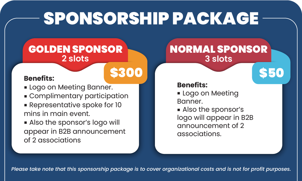 Sponsorship package at B2B Matching Online