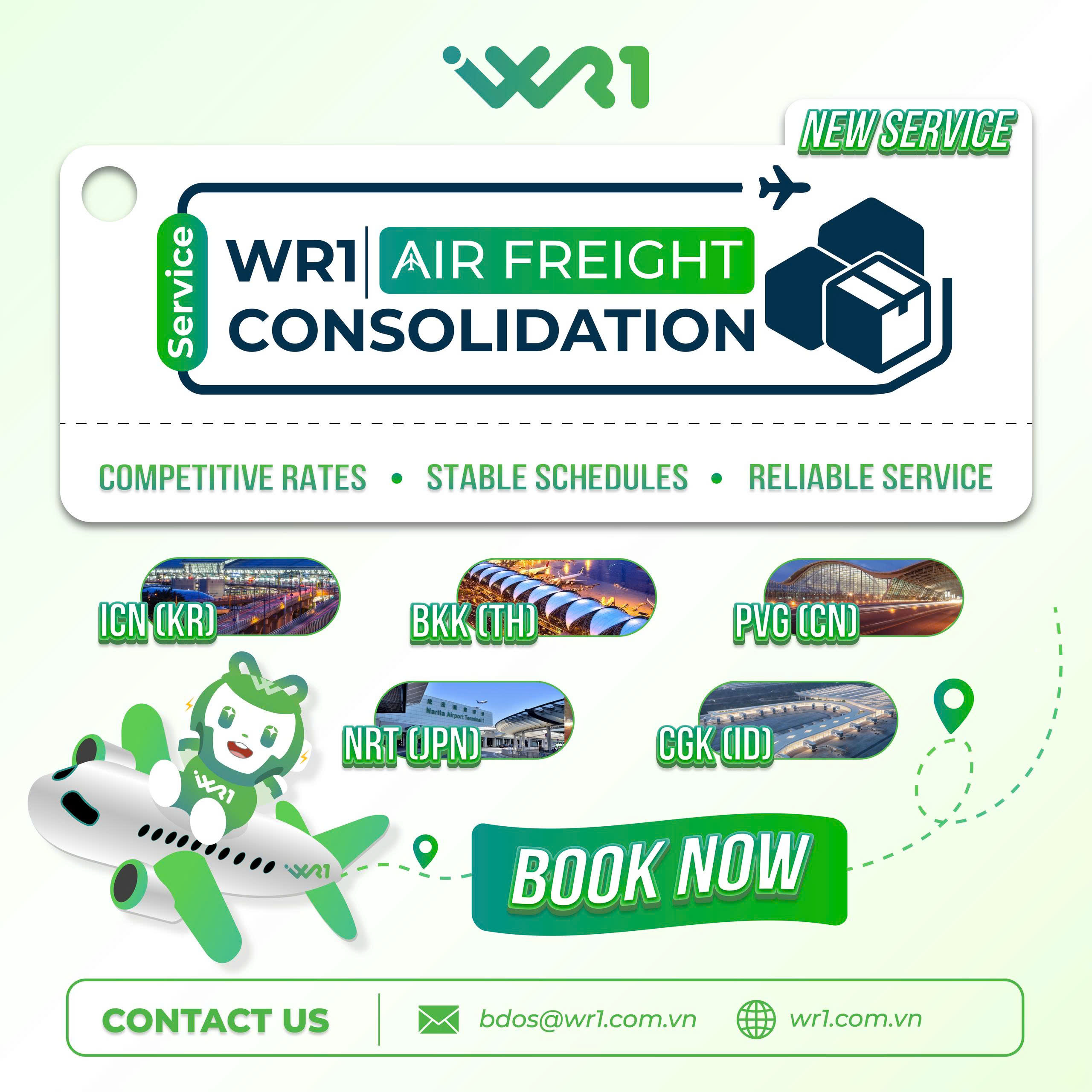 WR1 Air Freight Consolidation - New Service Launch - WR1 Corporation
