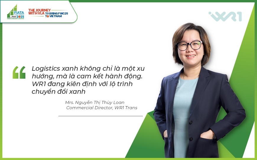 WR1 đã và đang phát triển logistics xanh.