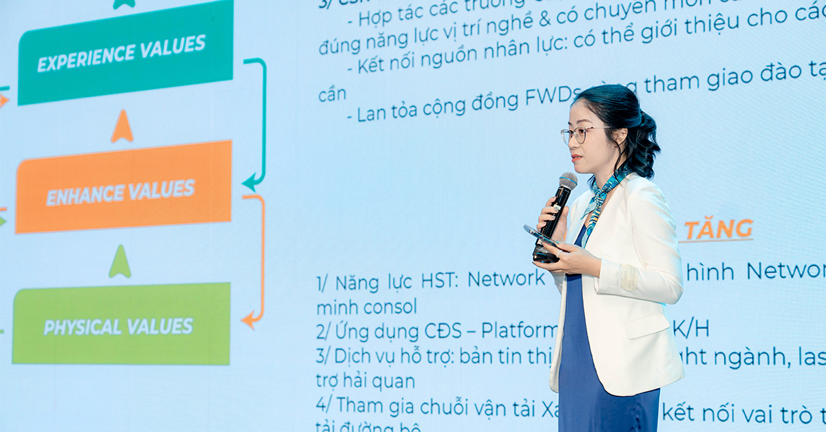 Đại diện Ban Lãnh đạo WR1 Freight phát biểu tại sự kiện.